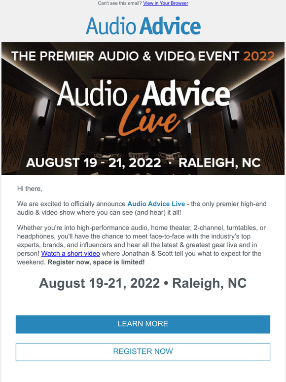 Audio Advice Audio Advice Live The Premier Audio & Video Event of