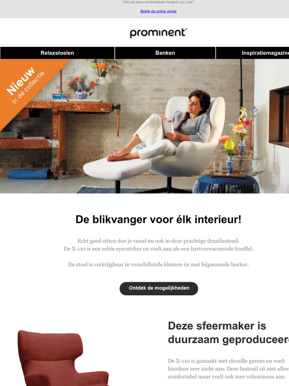 De X-110: de smaakmaker in jouw interieur
