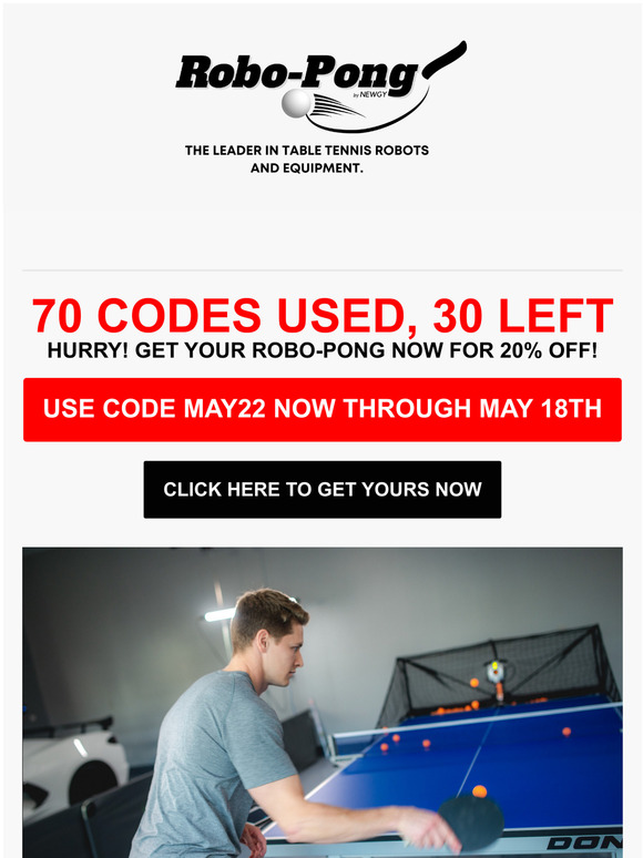 HURRY! 70 USED, 30 LEFT!