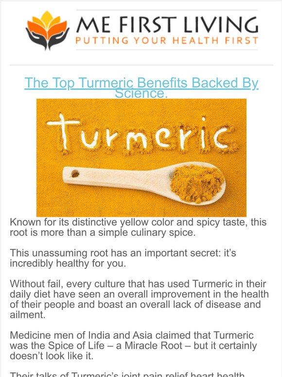 Scientifically PROVEN Turmeric Benefits