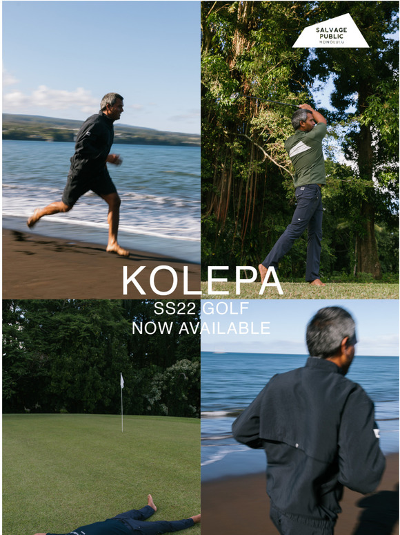 Kolepa - SS22 Golf - Now Available