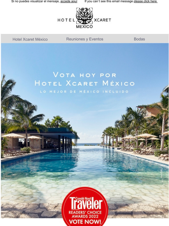 Estamos nominados como Hotels & Resorts! Vota por nosotros.