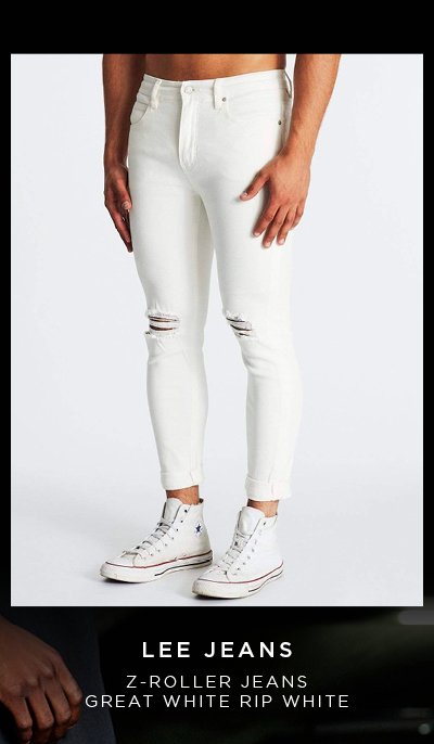 Z-Roller Jeans Great White Rip White