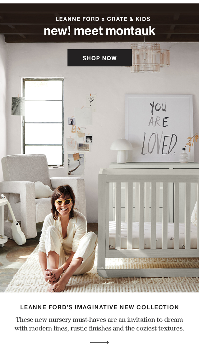 Crate Barrel Meet Montauk Leanne Fords New Nursery Collection