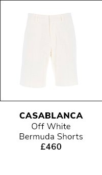 Casablanca, off white bermuda shorts £460