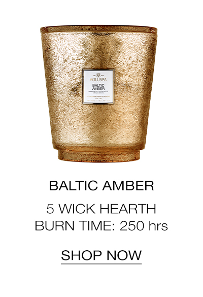 Baltic Amber 5 Wick Hearth. Burn Time: 250hrs. SHOP NOW>