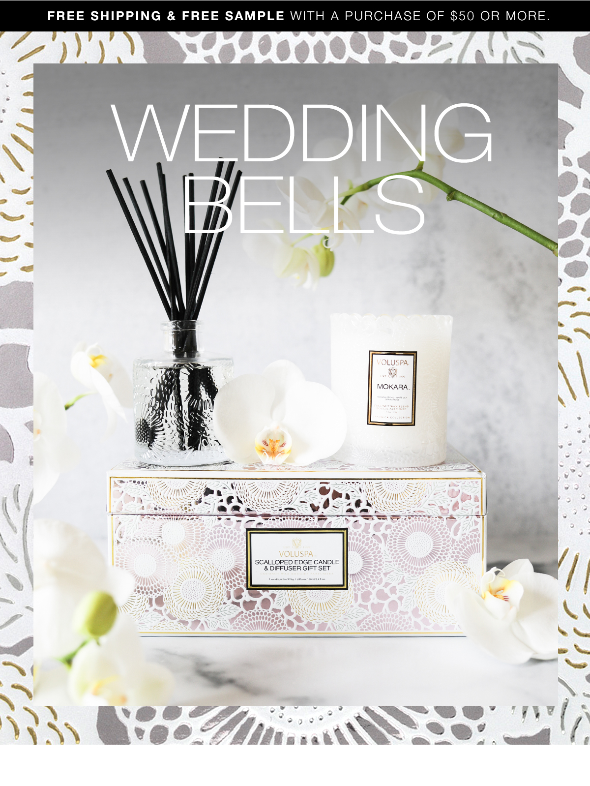 WEDDING BELLS. SHOP WEDDING COLLECTION >
