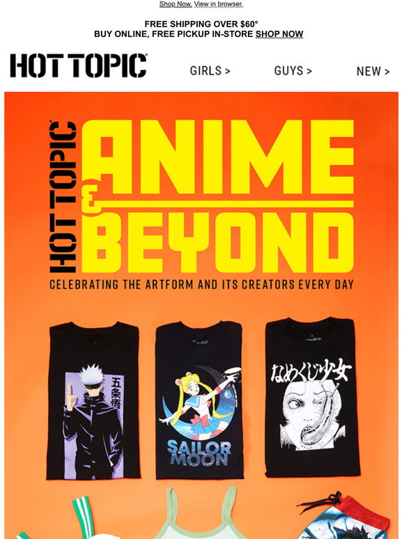 Hot Topic All the new anime merch we're obsessed with