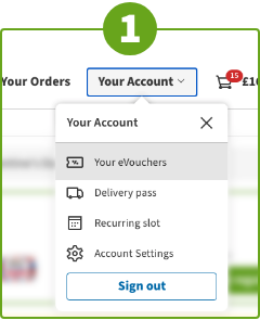Step 1 add to Your Account