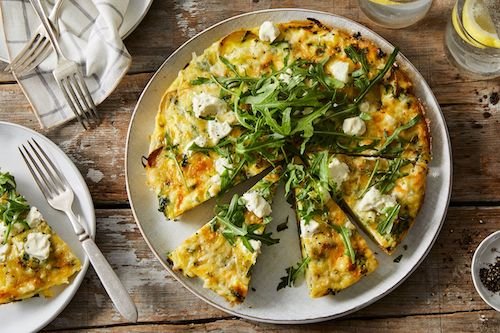 An Easy Smashed Potato & Ramp Frittata for the Best Brunch Ever
