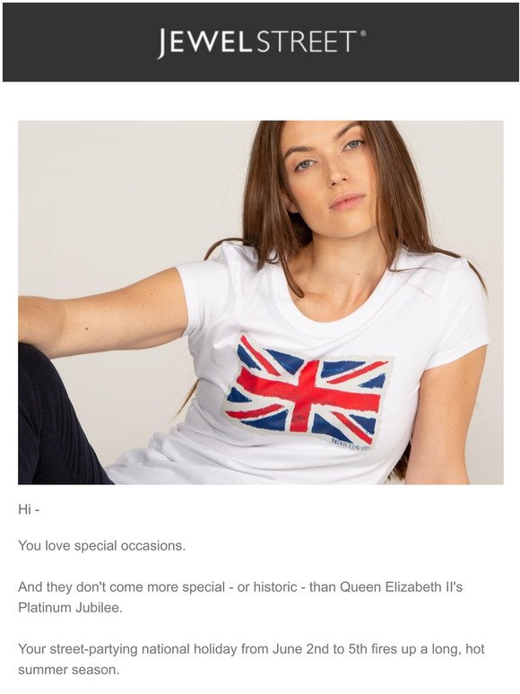 10% off your classic British Jubilee look