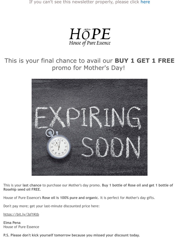 Last chance?