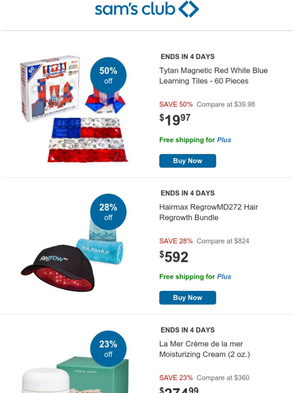 Sam's Club Think fast! New Shocking Values are in Milled