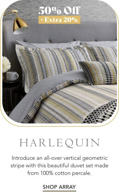Harlequin Array Bedding in Charcoal