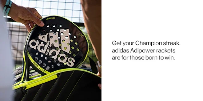 Get your Champion streak. adidas Adipower rackets are for those born to win.