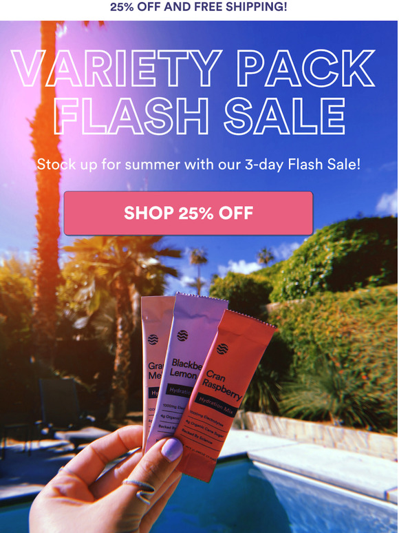 Flash Sale 25% OFF