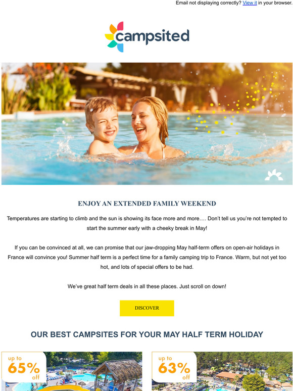 May Half Term Holiday Offers are here for you
