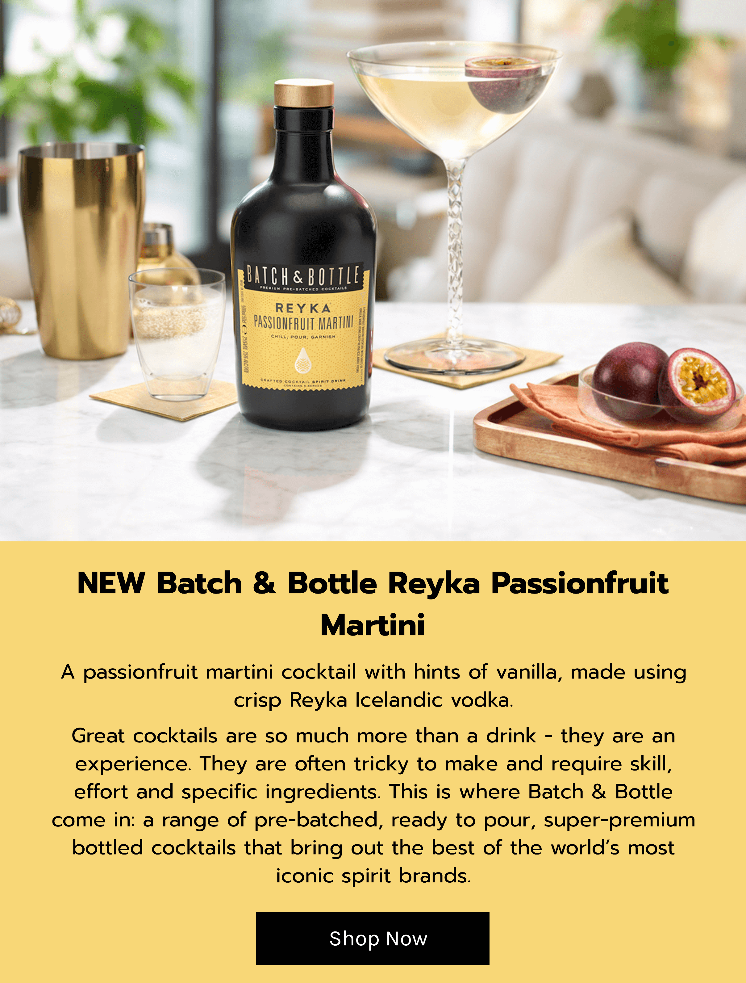 Batch & Bottle USA  Premium Pre-Batched Bottled Cocktails