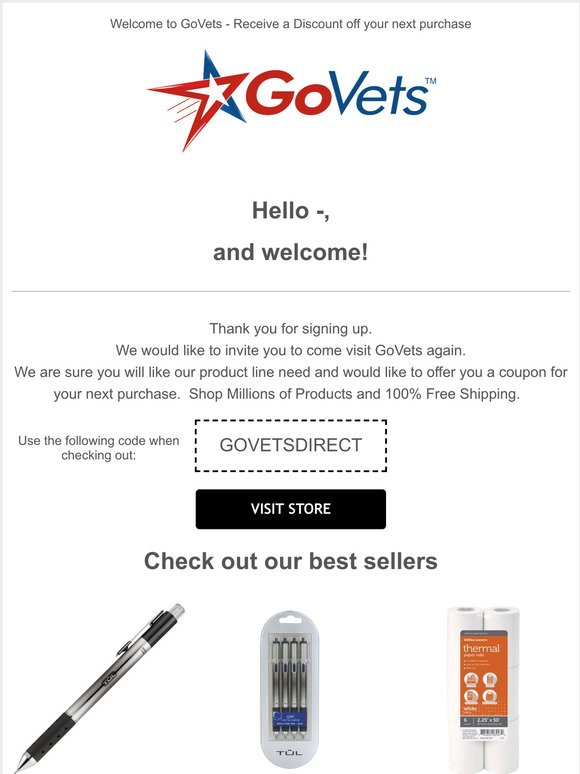 Thank you for choosing GoVets
