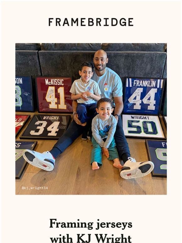 Framebridge How to frame a jersey like a pro Milled