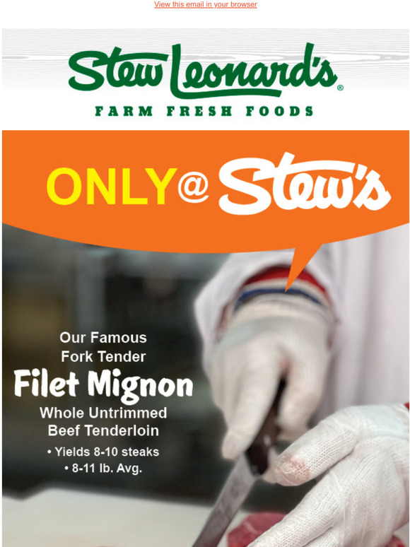 Stew Leonard's Gift Baskets Only at Stew's Filet 5 Day Sale! Milled
