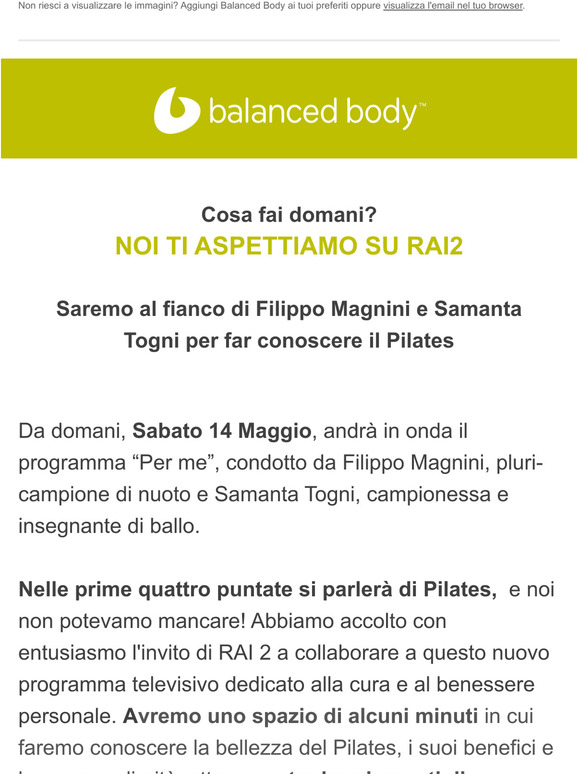 Che cosa fai domani? Ti aspettiamo in TV, su RAI2