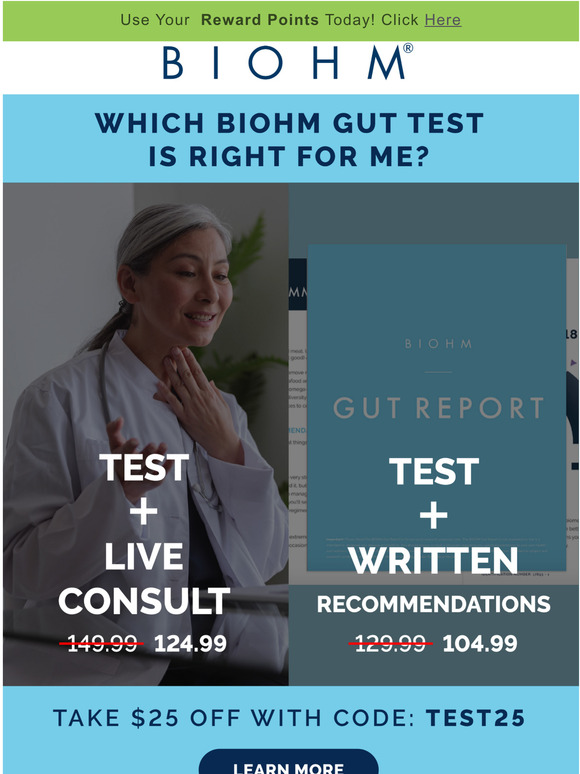 Biohm Health Which Biohm Gut Test Is Right For You Milled