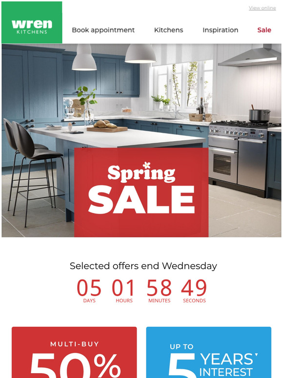 Spring Sale Selected Offers End Wednesday