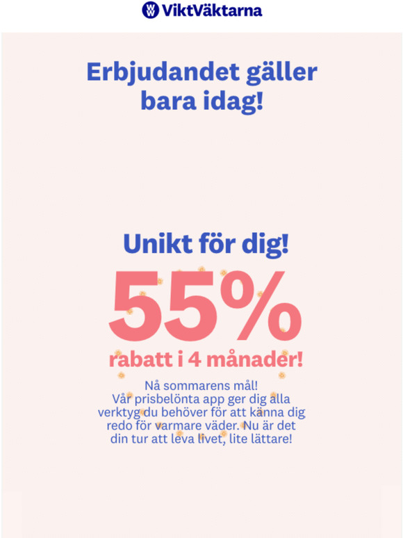 Secret sale - 55% rabatt, bara till dig! 
