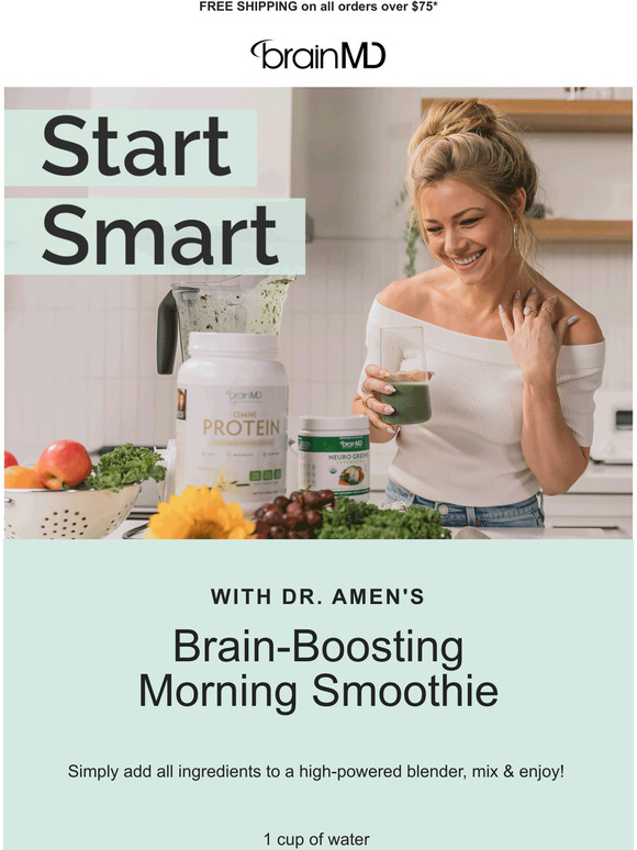 Brainmd Health Whats In Dr Amens Morning Smoothie Milled