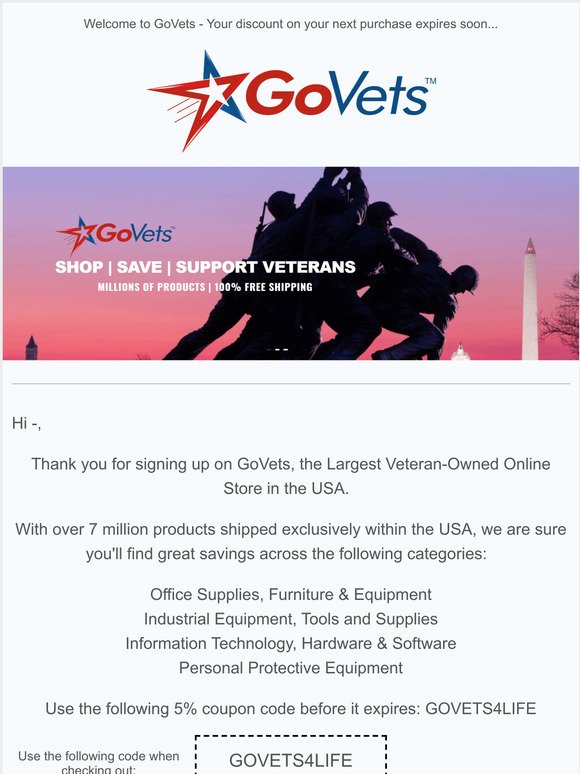 Use Your GoVets Discount before it Expires!