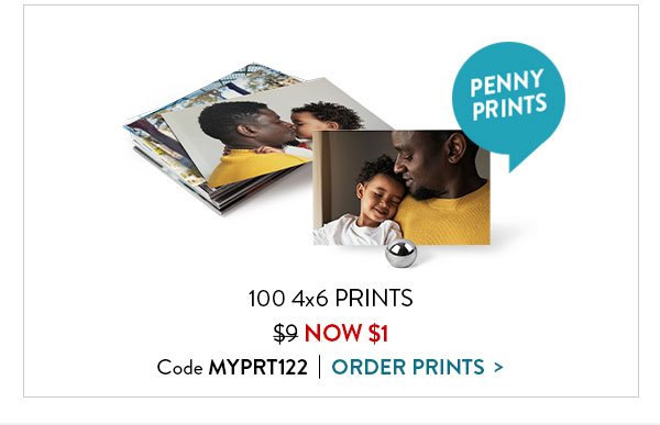 100 4x6 Prints regularly $9 NOW $1 | Code MYPRT122 | ORDER PRINTS>
