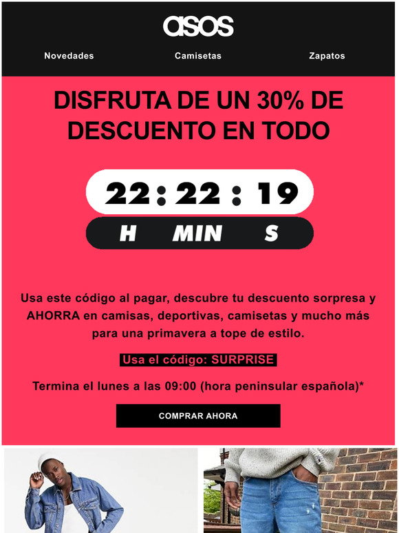 Asos - ecommerce CPS: Hasta -50% en modelos de da y noche! | Milled