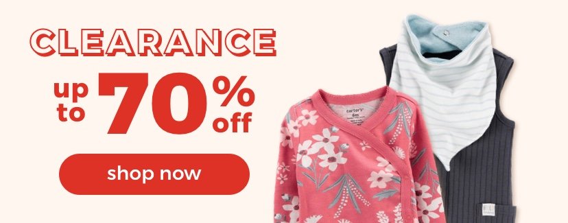 CLEARANCE. up to 70% off  select clothing