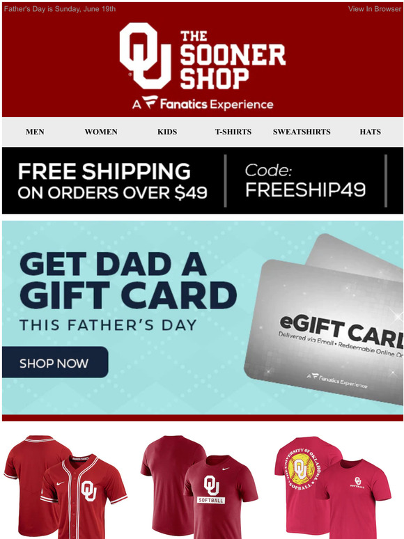 Shop w/ Free Shipping For Dad's Day