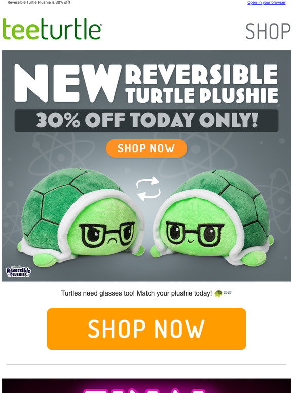 TeeTurtle: The newest turtle plushies have glasses! | Milled