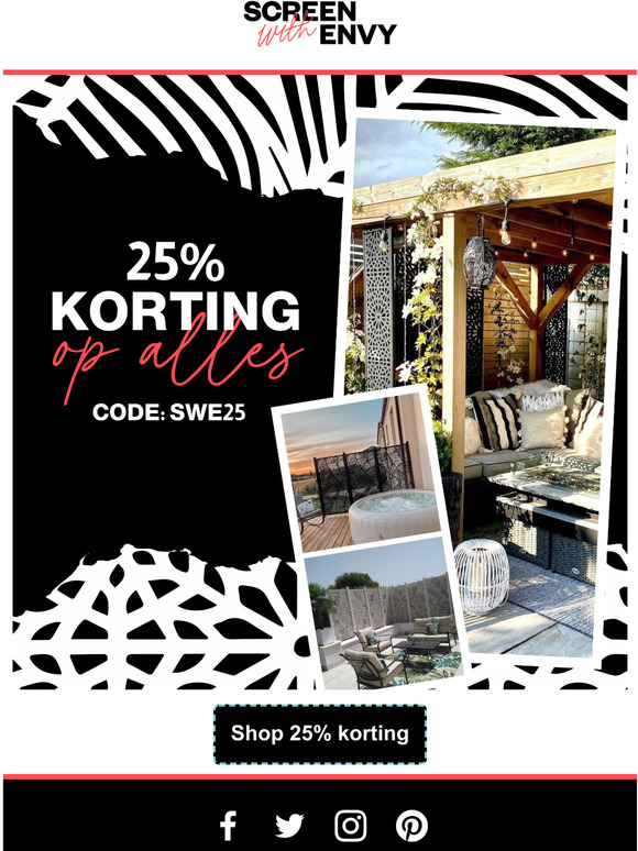 Laatste oproep - 25% korting op alles eindigt vanavond