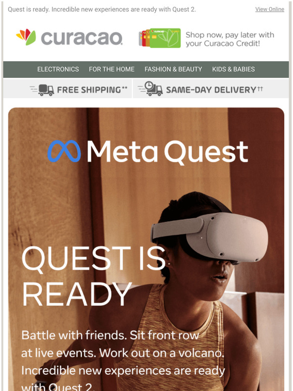 Meta Quest products available at Curacao! Milled