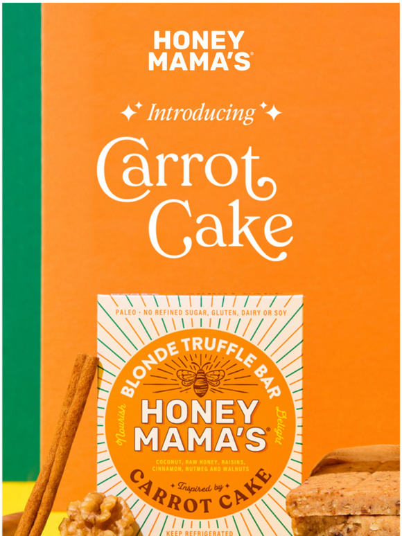 Honey Mama's launches Carrot Cake truffle bar