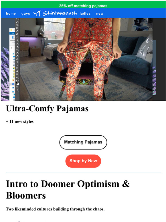 First-ever matching pajamas!