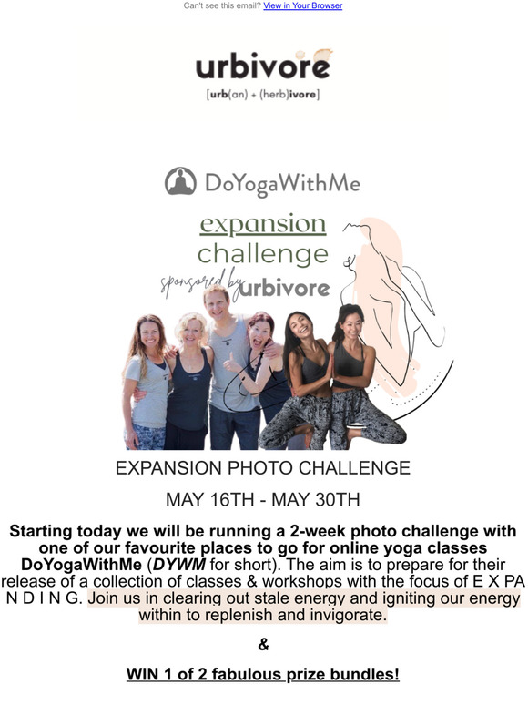 DoYogaWithMe x Urbivore Prize Bundles 