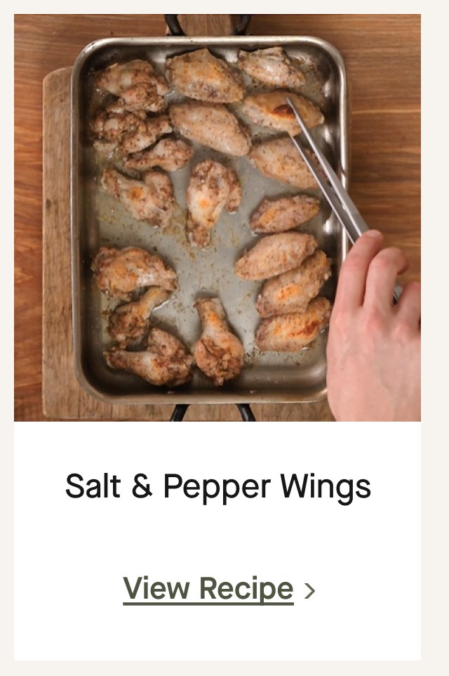 Salt & Pepper Wings Recipe
