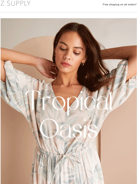 Z SUPPLY New Print Alert Oasis Milled