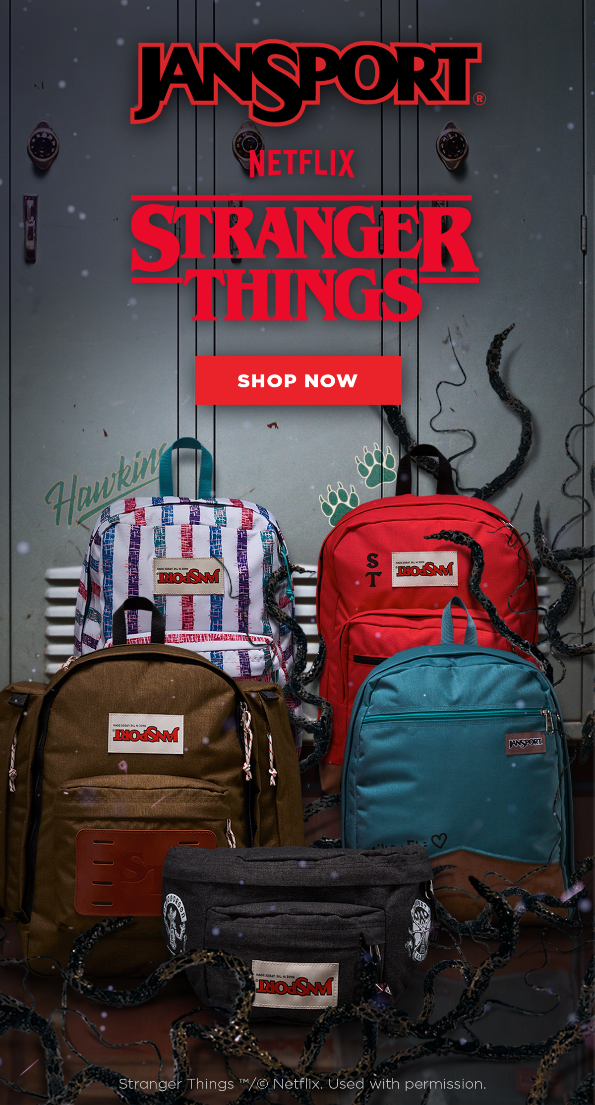 Stranger Things' and JanSport Release Nostalgic Backpacks and More – The  Hollywood Reporter