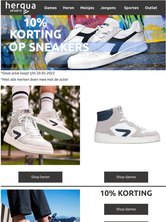 Sneakers met 10% KORTING