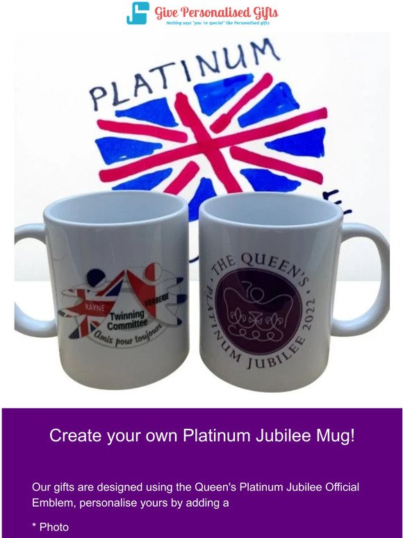 Design your own platinum jubilee souvenir