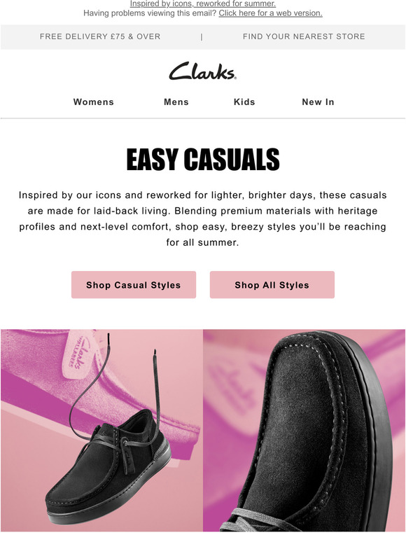 Clarks shoes hot sale email