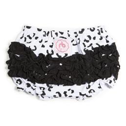 Image of Snow Leopard Diaper Cover for Girls by Ruffle Buns