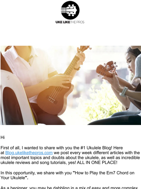 Uke Like The Pros How to Play the Em7 Chord on Your Ukulele Milled