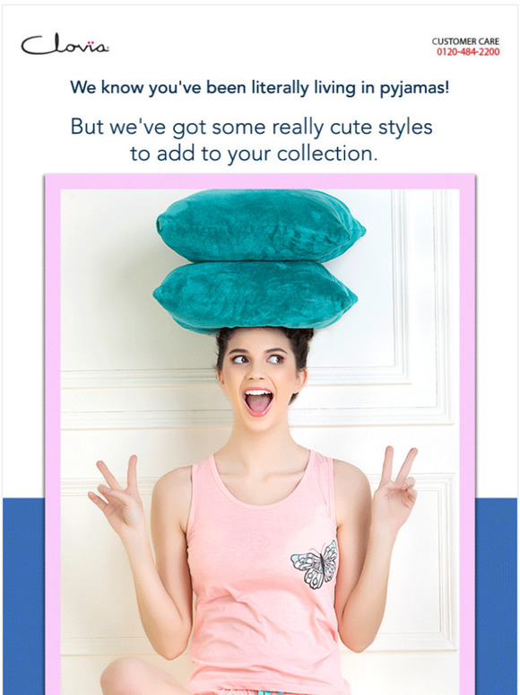 Life is better in Clovia Pyjamas! New Styles Added